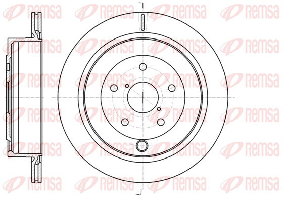 Bremsscheibe Hinterachse Remsa 61042.10 von Remsa