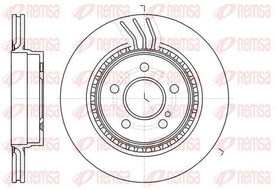 Bremsscheibe Hinterachse Remsa 61071.10 von Remsa