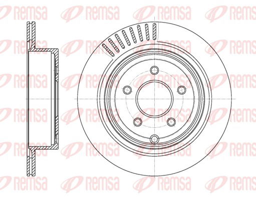 Bremsscheibe Hinterachse Remsa 61091.10 von Remsa