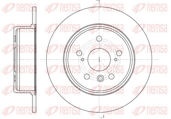 Bremsscheibe Hinterachse Remsa 61128.00 von Remsa