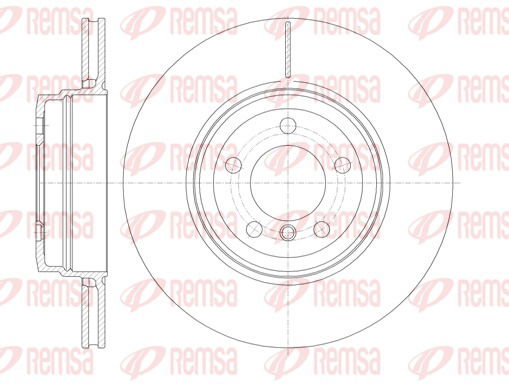 Bremsscheibe Hinterachse Remsa 61141.10 von Remsa