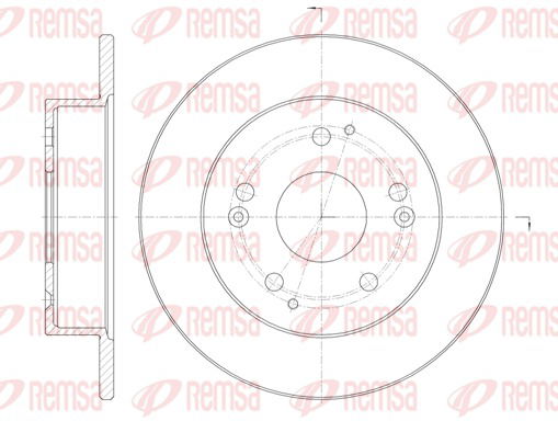 Bremsscheibe Hinterachse Remsa 61147.00 von Remsa