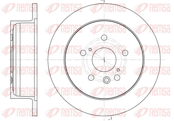 Bremsscheibe Hinterachse Remsa 61158.00 von Remsa