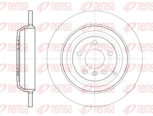 Bremsscheibe Hinterachse Remsa 61166.00 von Remsa