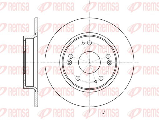 Bremsscheibe Hinterachse Remsa 61175.00 von Remsa