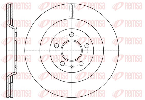 Bremsscheibe Hinterachse Remsa 61267.10 von Remsa