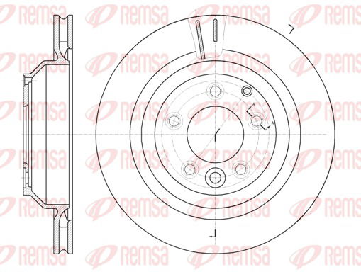 Bremsscheibe Hinterachse Remsa 61302.10 von Remsa