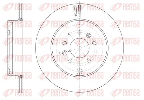 Bremsscheibe Hinterachse Remsa 61402.10 von Remsa