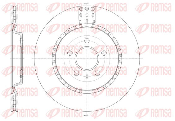 Bremsscheibe Hinterachse Remsa 61492.10 von Remsa