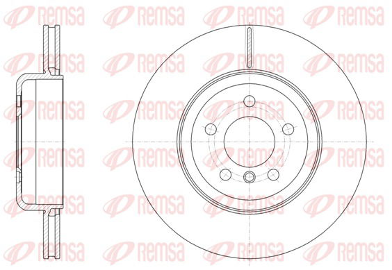 Bremsscheibe Hinterachse Remsa 61551.10 von Remsa