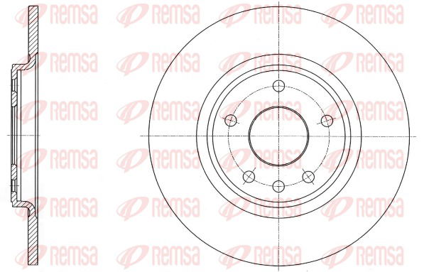 Bremsscheibe Hinterachse Remsa 61559.00 von Remsa