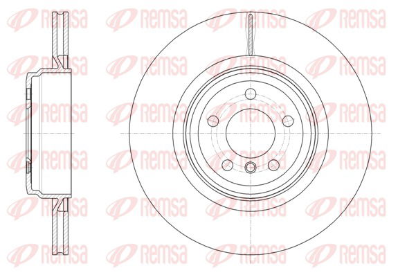 Bremsscheibe Hinterachse Remsa 61599.10 von Remsa