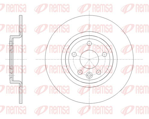 Bremsscheibe Hinterachse Remsa 61785.00 von Remsa