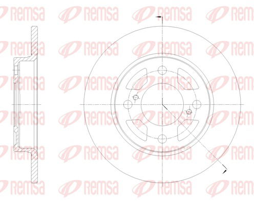 Bremsscheibe Hinterachse Remsa 62099.00 von Remsa