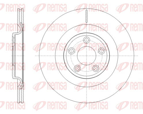 Bremsscheibe Hinterachse Remsa 62111.10 von Remsa