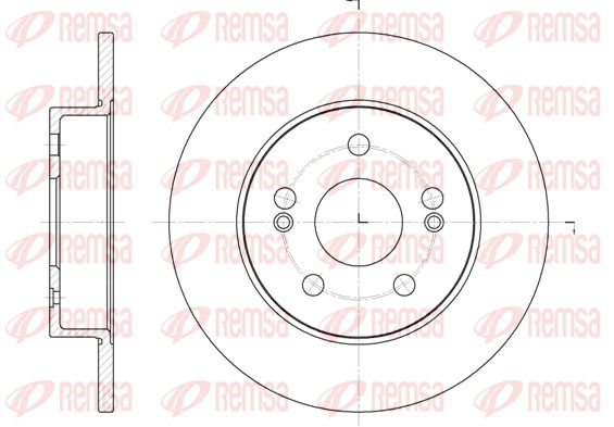 Bremsscheibe Hinterachse Remsa 6239.01 von Remsa