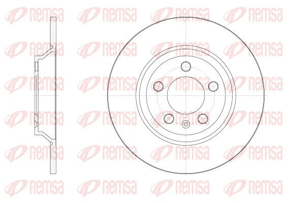 Bremsscheibe Hinterachse Remsa 62521.00 von Remsa