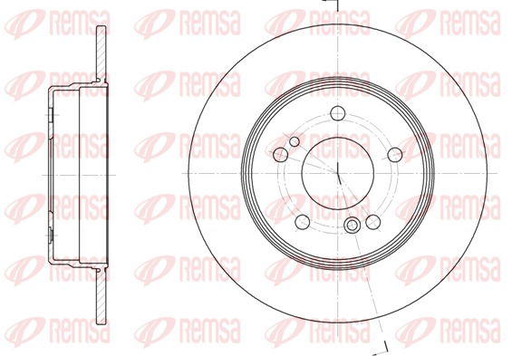 Bremsscheibe Hinterachse Remsa 6467.00 von Remsa