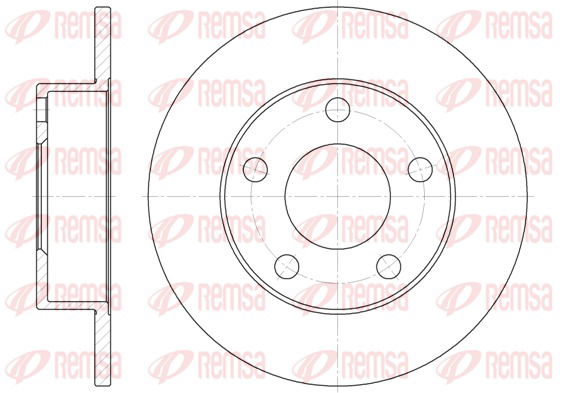 Bremsscheibe Hinterachse Remsa 6513.00 von Remsa