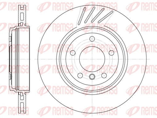 Bremsscheibe Hinterachse Remsa 6645.10 von Remsa