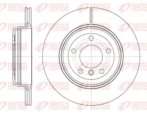 Bremsscheibe Hinterachse Remsa 6654.10 von Remsa