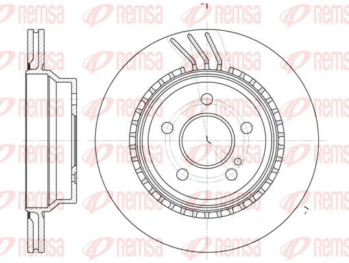 Bremsscheibe Hinterachse Remsa 6760.10 von Remsa