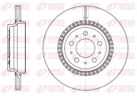 Bremsscheibe Hinterachse Remsa 6777.10 von Remsa