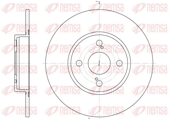 Bremsscheibe Hinterachse Remsa 6900.00 von Remsa