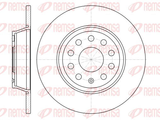 Bremsscheibe Hinterachse Remsa 6973.00 von Remsa