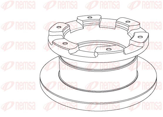 Bremsscheibe Hinterachse Remsa NCA1181.10 von Remsa