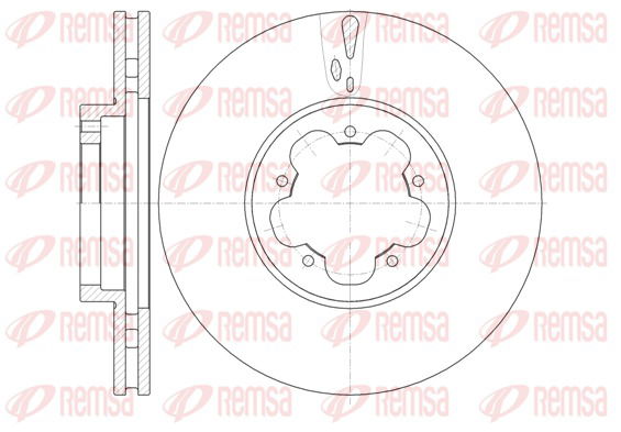 Bremsscheibe Vorderachse Remsa 61022.10 von Remsa