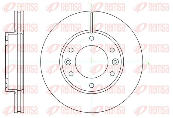 Bremsscheibe Vorderachse Remsa 61026.10 von Remsa