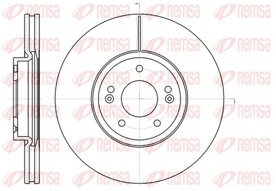 Bremsscheibe Vorderachse Remsa 61102.10 von Remsa