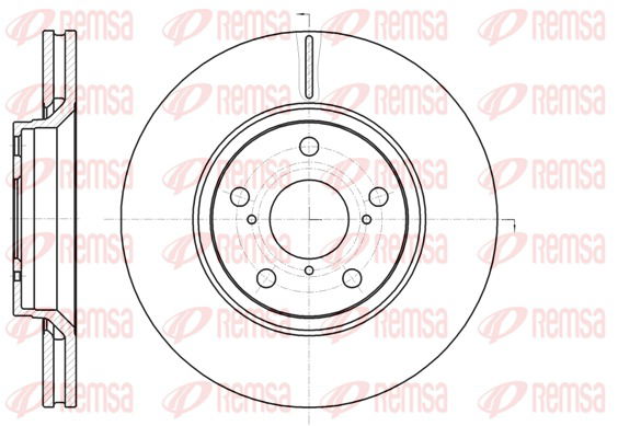 Bremsscheibe Vorderachse Remsa 61121.10 von Remsa