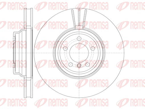 Bremsscheibe Vorderachse Remsa 61132.10 von Remsa