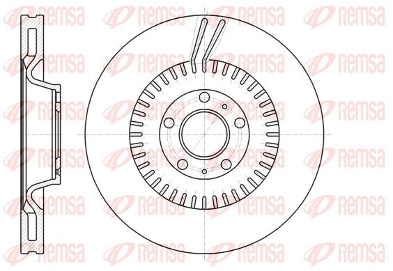 Bremsscheibe Vorderachse Remsa 61154.10 von Remsa