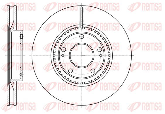 Bremsscheibe Vorderachse Remsa 61217.10 von Remsa