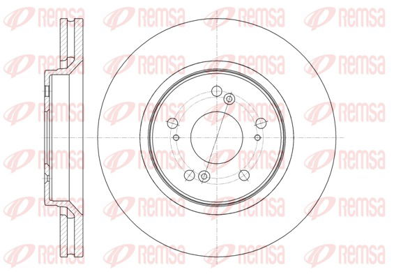 Bremsscheibe Vorderachse Remsa 61358.10 von Remsa