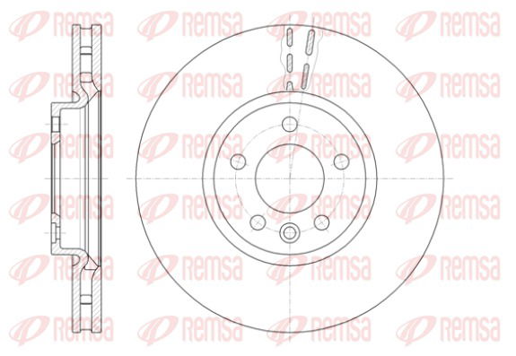 Bremsscheibe Vorderachse Remsa 61420.10 von Remsa