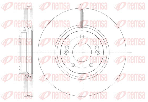 Bremsscheibe Vorderachse Remsa 61462.10 von Remsa