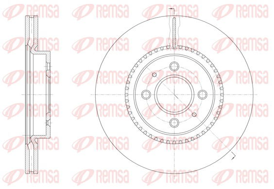 Bremsscheibe Vorderachse Remsa 61463.10 von Remsa