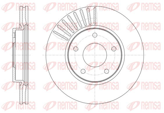 Bremsscheibe Vorderachse Remsa 61466.10 von Remsa