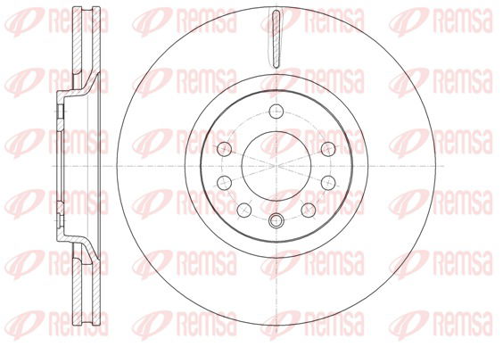 Bremsscheibe Vorderachse Remsa 61488.10 von Remsa