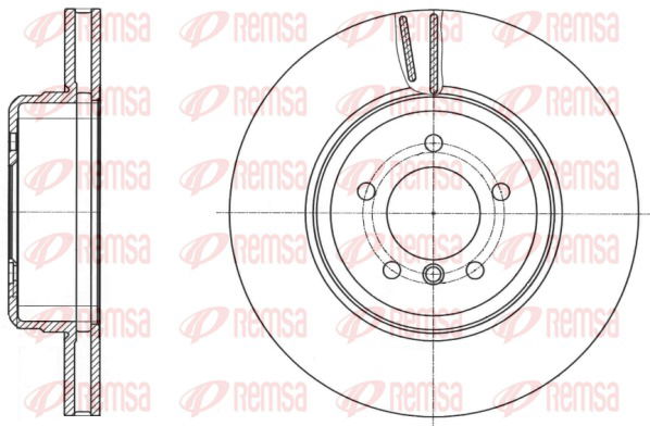 Bremsscheibe Vorderachse Remsa 61491.10 von Remsa