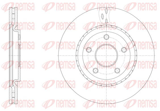 Bremsscheibe Vorderachse Remsa 61515.10 von Remsa