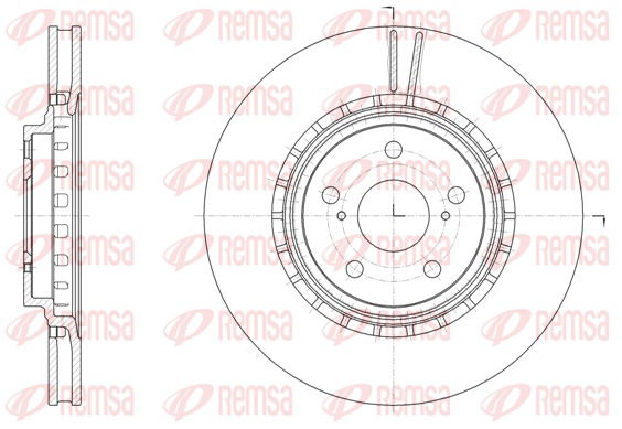 Bremsscheibe Vorderachse Remsa 61540.10 von Remsa