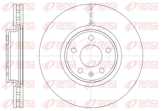 Bremsscheibe Vorderachse Remsa 61543.10 von Remsa