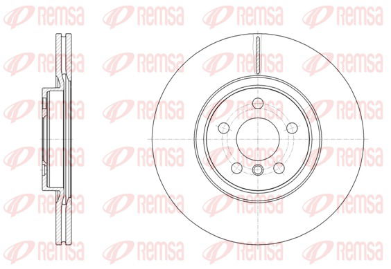 Bremsscheibe Vorderachse Remsa 61546.10 von Remsa