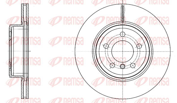 Bremsscheibe Vorderachse Remsa 61548.10 von Remsa