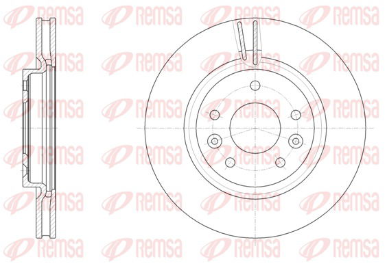 Bremsscheibe Vorderachse Remsa 61581.10 von Remsa